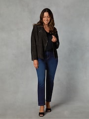 Live Unlimited Blue Petite Curve Comfort Stretch Jeans - Image 2 of 6