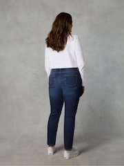 Live Unlimited Blue Petite Curve Comfort Stretch Jeans - Image 4 of 6
