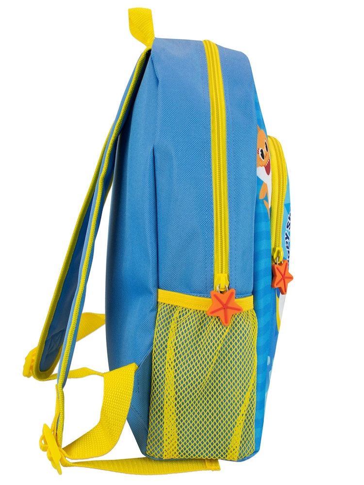 Character Blue Baby Shark Backpack - Image 4 of 4 Character Blue Baby Shark Backpack - Image 4 of 4