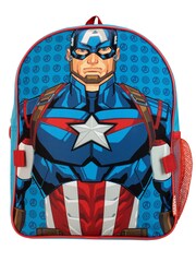 Character Blue Captain America Backpack and Lunchbag Set - Image 2 of 6
