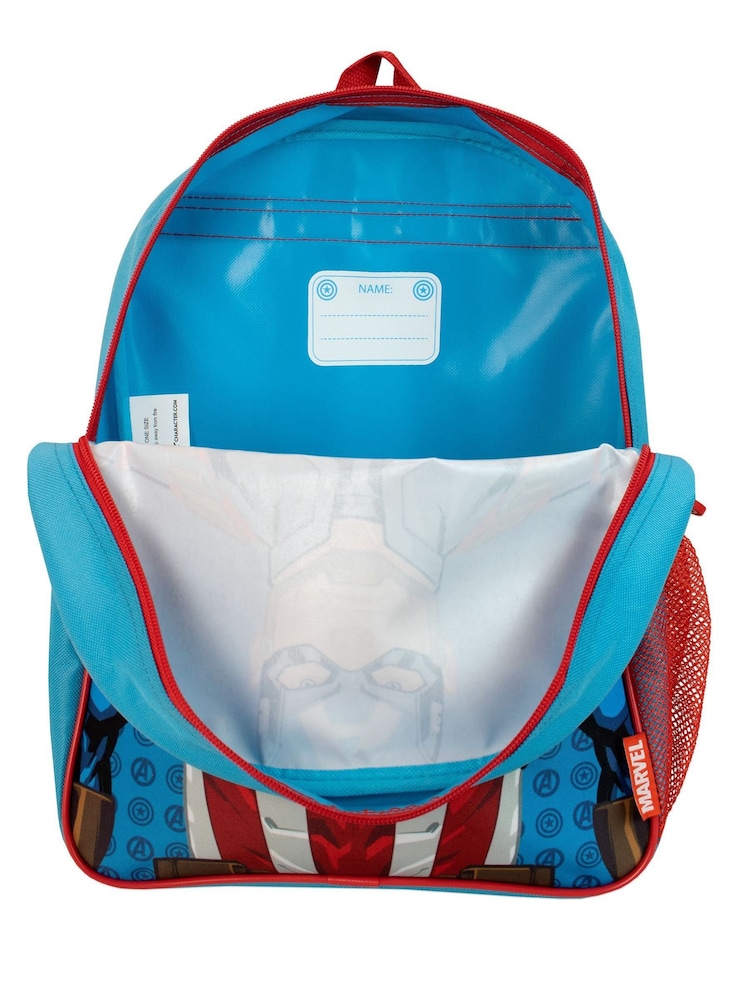 Character Blue Captain America Backpack and Lunchbag Set - Image 6 of 6