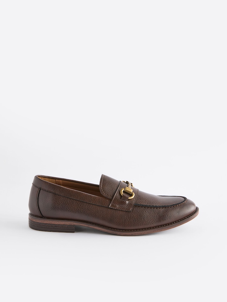 Brown Loafers With Snaffle Trim - Image 3 of 6