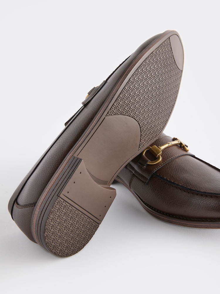 Brown Loafers With Snaffle Trim - Image 4 of 6
