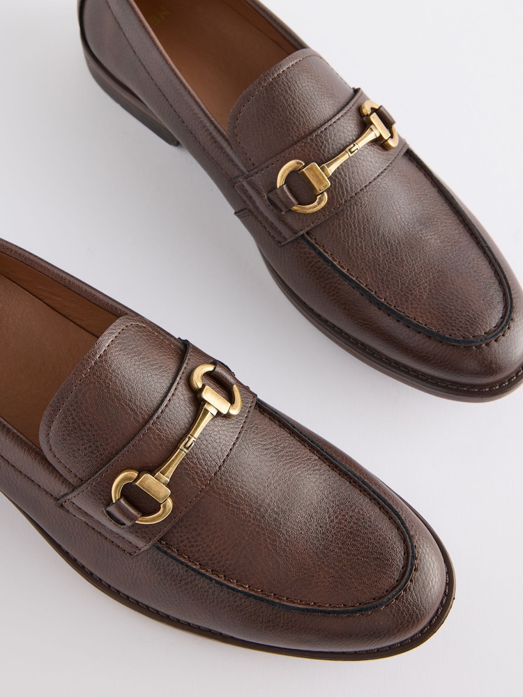 Brown Loafers With Snaffle Trim - Image 5 of 6