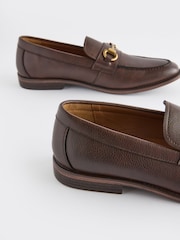 Brown Loafers With Snaffle Trim - Image 6 of 6