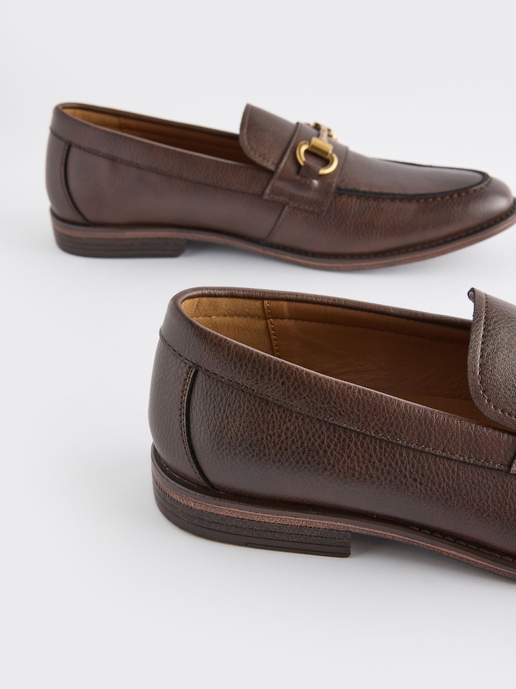Brown Loafers With Snaffle Trim - Image 6 of 6