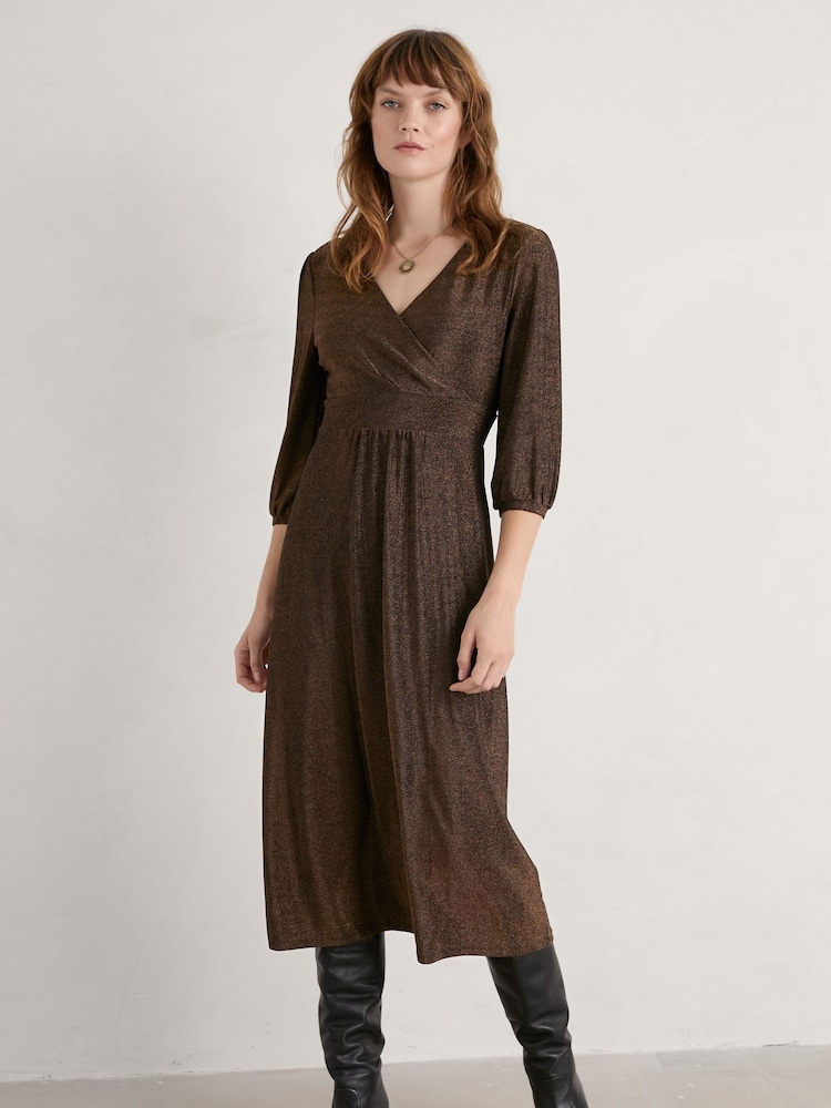 Seasalt Cornwall Dewpearl Sparkly Jersey Dress - Image 1 of 6
