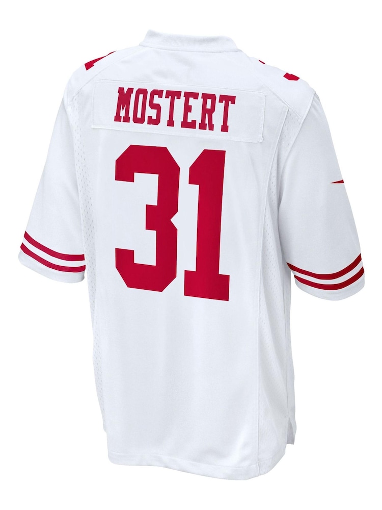 Fanatics San Francisco 49ers Game Road White Jersey  - Raheem Mostert - Image 3 of 3