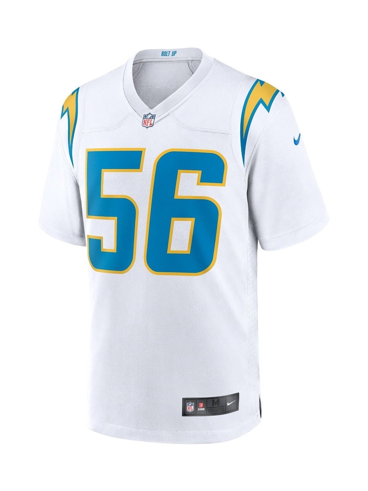 Fanatics Los Angeles Chargers Game Road White Jersey - Image 2 of 3