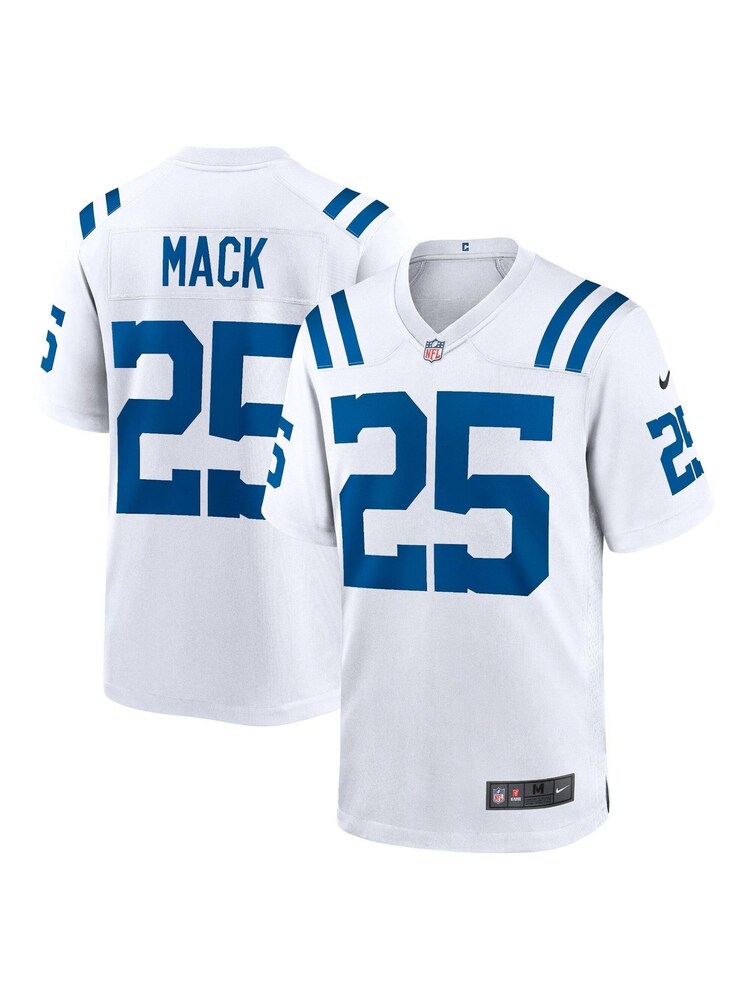 Fanatics Indianapolis Colts Game Road Marlon Mack White Jersey - Image 1 of 3