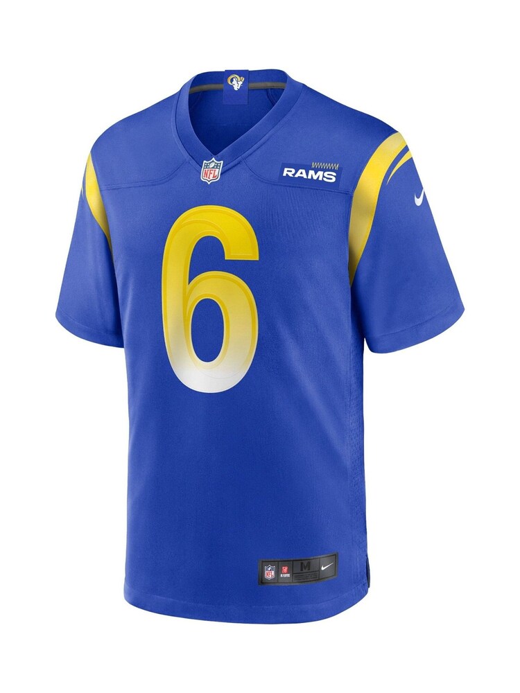 Fanatics Blue Los Angeles Rams Game Team Colour Johnny Hekker Jersey - Image 2 of 3