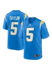 Fanatics Blue Los Angeles Chargers Game Team Colour Tyrod Taylor Jersey - Image 1 of 3
