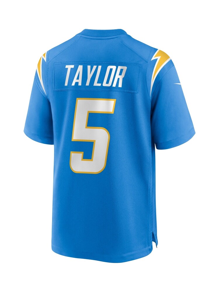 Fanatics Blue Los Angeles Chargers Game Team Colour Jersey - Tyrod Taylor Youth - Image 3 of 3 Fanatics Blue Los Angeles Chargers Game Team Colour Jersey - Tyrod Taylor Youth - Image 3 of 3