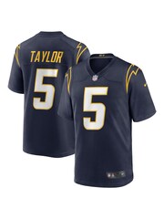 Fanatics Blue Los Angeles Chargers Game Alternate Tyrod Taylor Jersey - Image 1 of 3