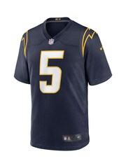 Fanatics Blue Los Angeles Chargers Game Alternate Tyrod Taylor Jersey - Image 2 of 3