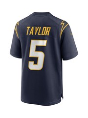 Fanatics Blue Los Angeles Chargers Game Alternate Tyrod Taylor Jersey - Image 3 of 3