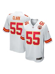 Fanatics Kansas City Chiefs Road Game Frank Clark White Jersey - Image 1 of 3