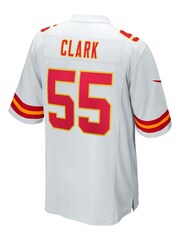 Fanatics Kansas City Chiefs Road Game Frank Clark White Jersey - Image 3 of 3