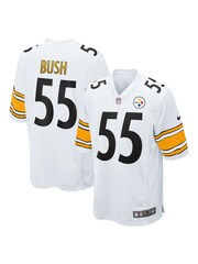 Fanatics Pittsburgh Steelers Road Game Devin Bush White Jersey - Image 1 of 3