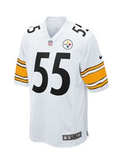 Fanatics Pittsburgh Steelers Road Game Devin Bush White Jersey - Image 2 of 3
