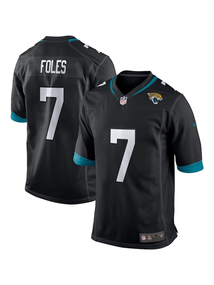 Fanatics Jacksonville Jaguars Home Game Nick Foles Black Jersey - Image 1 of 3