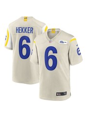 Fanatics Grey Los Angeles Rams Game Road Johnny Hekker Jersey - Image 1 of 3