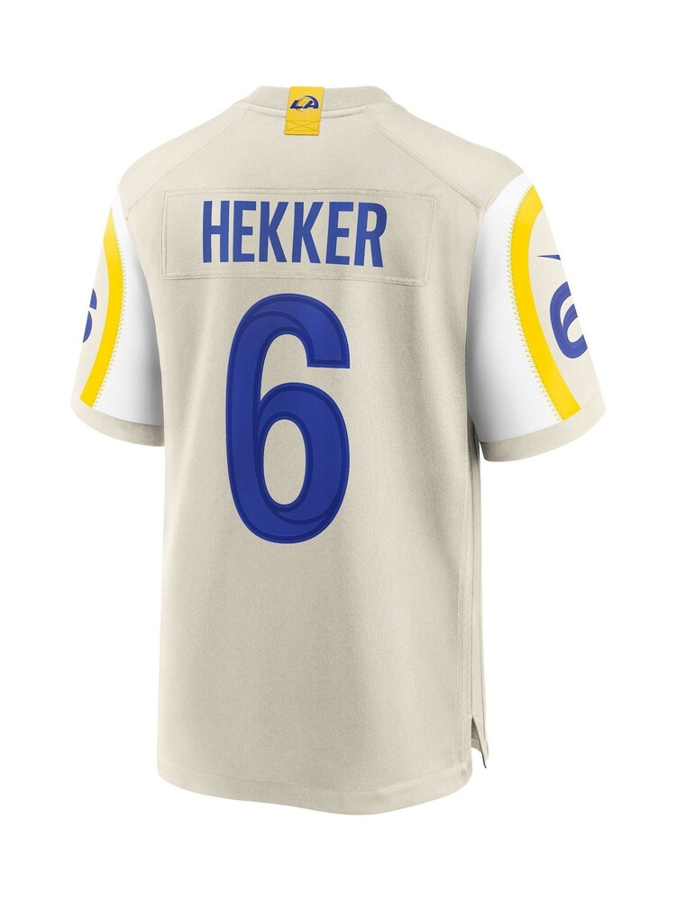 Fanatics Grey Los Angeles Rams Game Road Johnny Hekker Jersey - Image 3 of 3