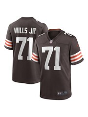 Fanatics Cleveland Browns Game Team Colour Jedrick Wills Jr Jersey - Image 1 of 3