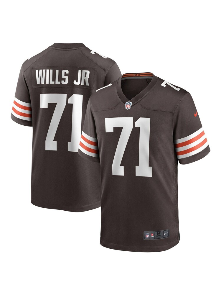 Fanatics Cleveland Browns Game Team Colour Jedrick Wills Jr Jersey - Image 1 of 3