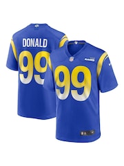 Fanatics Blue Los Angeles Rams Game Team Colour Aaron Donald Jersey Youth - Image 1 of 3