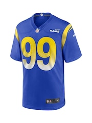 Fanatics Blue Los Angeles Rams Game Team Colour Aaron Donald Jersey Youth - Image 2 of 3