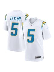 Fanatics Los Angeles Chargers Game Road Tyrod Taylor White Jersey - Image 1 of 3