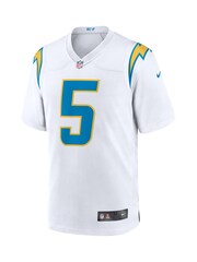 Fanatics Los Angeles Chargers Game Road Tyrod Taylor White Jersey - Image 2 of 3