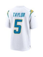 Fanatics Los Angeles Chargers Game Road Tyrod Taylor White Jersey - Image 3 of 3