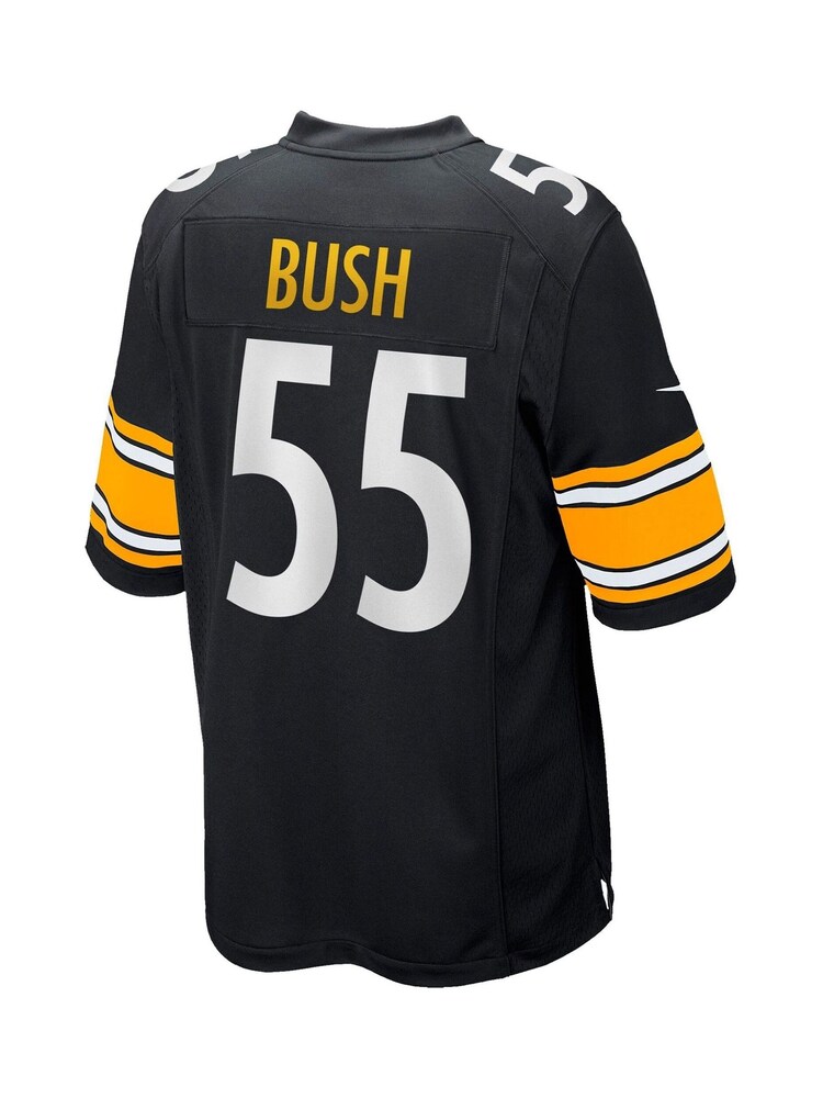 Fanatics Pittsburgh Steelers Home Game Devin Bush Black Jersey - Image 3 of 3