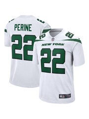 Fanatics New York Jets Game Road White La'Mical Perine Jersey - Image 1 of 2