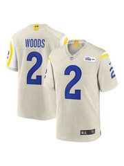 Fanatics Grey Los Angeles Rams Game Road Robert Woods Jersey - Image 1 of 3