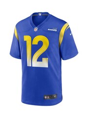Fanatics Blue Los Angeles Rams Game Team Colour Van Jefferson Jersey - Image 2 of 3