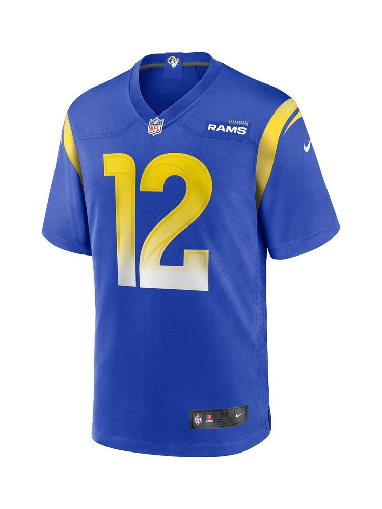 Fanatics Blue Los Angeles Rams Game Team Colour Van Jefferson Jersey - Image 2 of 3