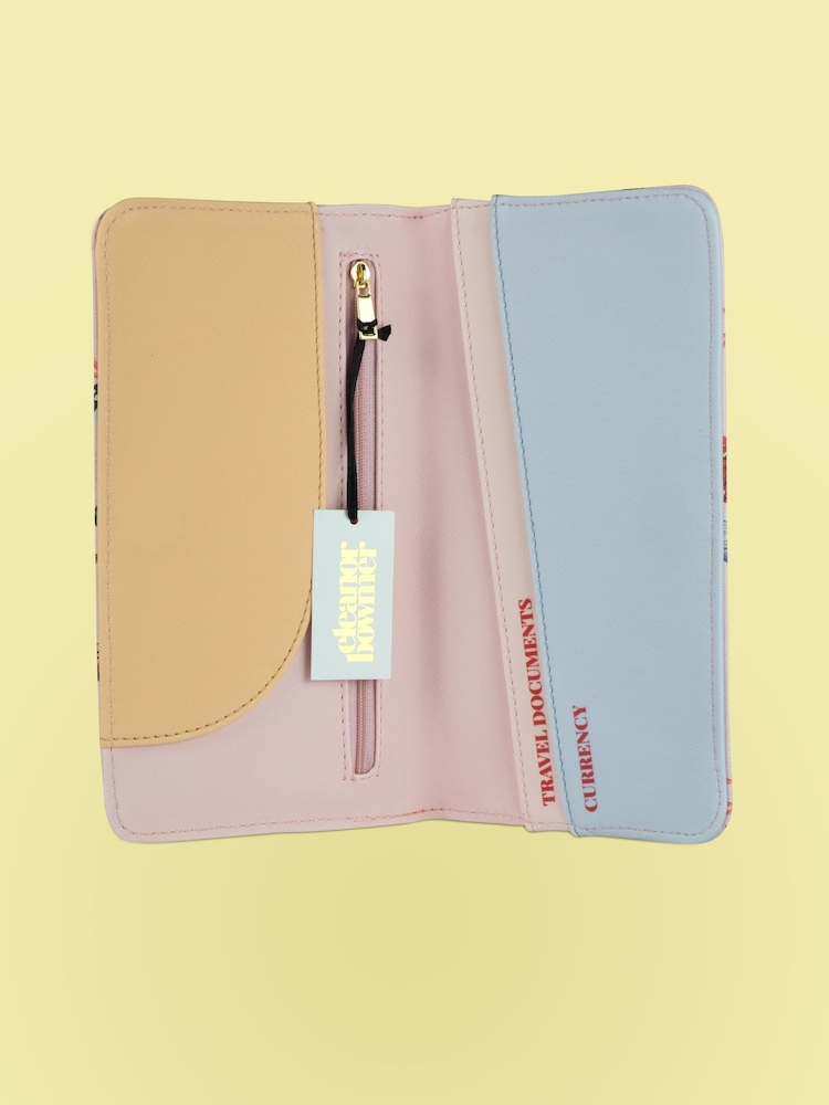 Eleanor Bowmer Pink Eye Print Jewellery Box and Travel Wallet - Image 3 of 3 Eleanor Bowmer Pink Eye Print Jewellery Box and Travel Wallet - Image 3 of 3