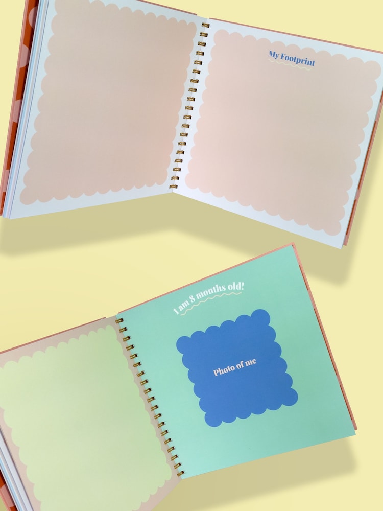 Eleanor Bowmer Coral Baby Record Book And 3 Sheets Of Vinyl Stickers - Image 2 of 2