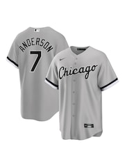 Fanatics Grey Chicago Sox Official Replica Road Jersey With Anderson 7 Printing - Image 1 of 1