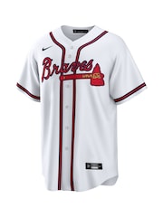 Fanatics Atlanta Braves Official Replica Home White Jersey With Ozuna 20 Printing - Image 2 of 3