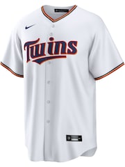Fanatics Minnesota Twins Official Replica Home White Jersey with Buxton 25 Printing - Image 2 of 3