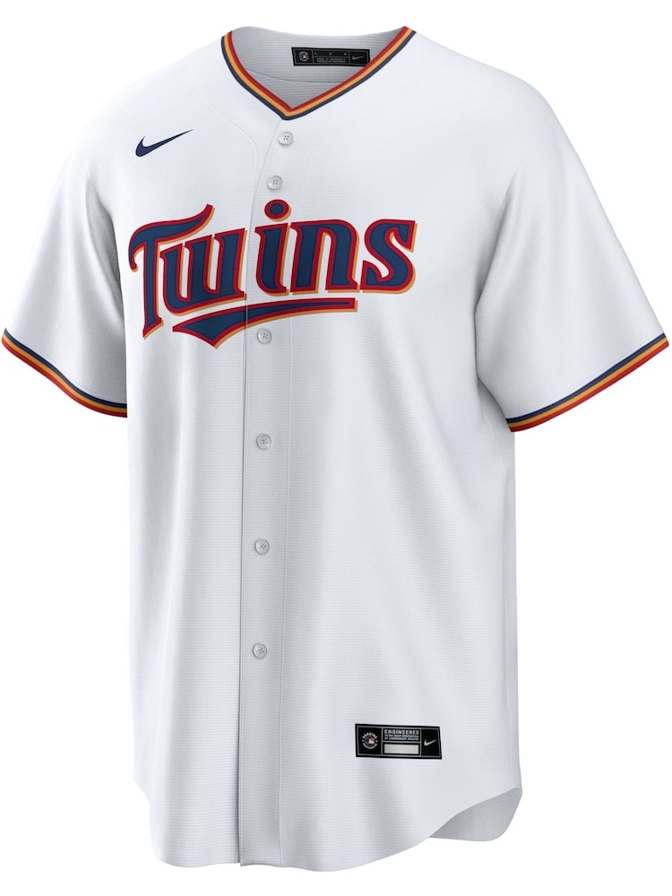 Fanatics Minnesota Twins Official Replica Home White Jersey with Buxton 25 Printing - Image 2 of 3