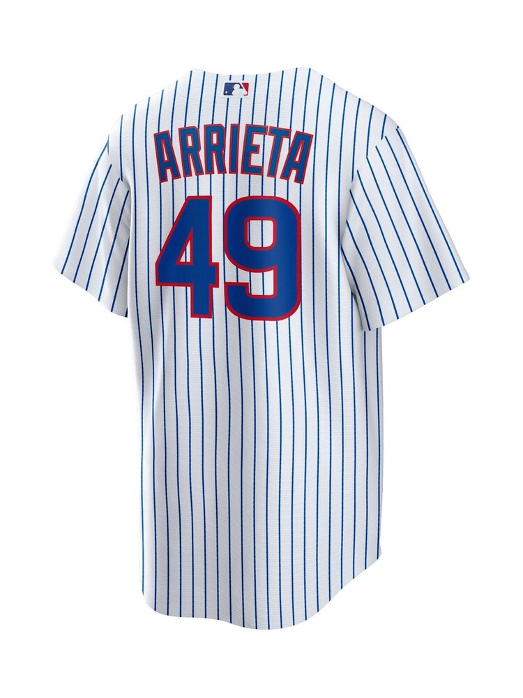 Fanatics Chicago Cubs Official Replica Home White Jersey with Arrieta 49 Printing - Image 3 of 3