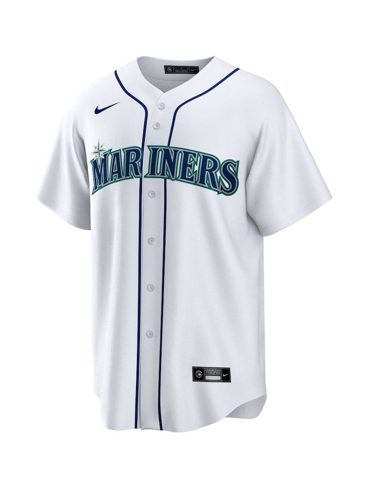 Fanatics Seattle Mariners Official Replica Home White Jersey with Seager 15 Printing - Image 2 of 3 Fanatics Seattle Mariners Official Replica Home White Jersey with Seager 15 Printing - Image 2 of 3