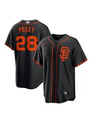 Fanatics San Francisco Giants Official Replica Alternate Black Jersey With Posey 28 Printing - Image 1 of 3