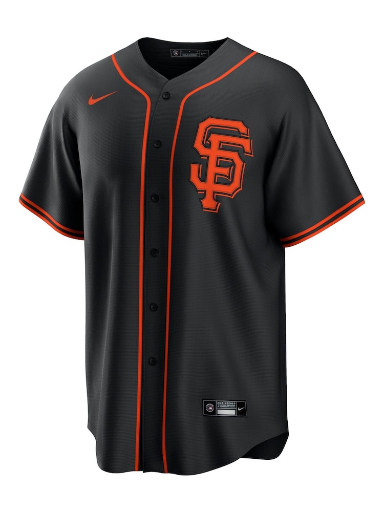 Fanatics San Francisco Giants Official Replica Alternate Black Jersey With Posey 28 Printing - Image 2 of 3 Fanatics San Francisco Giants Official Replica Alternate Black Jersey With Posey 28 Printing - Image 2 of 3