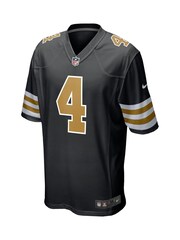 Fanatics New Orleans Saints Alternate Game Black Jersey Derek Carr - Image 2 of 3